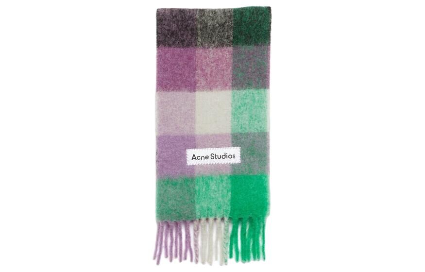 【代購】Acne Studios Logo appliqué Checked Scarf CA0084-DL5