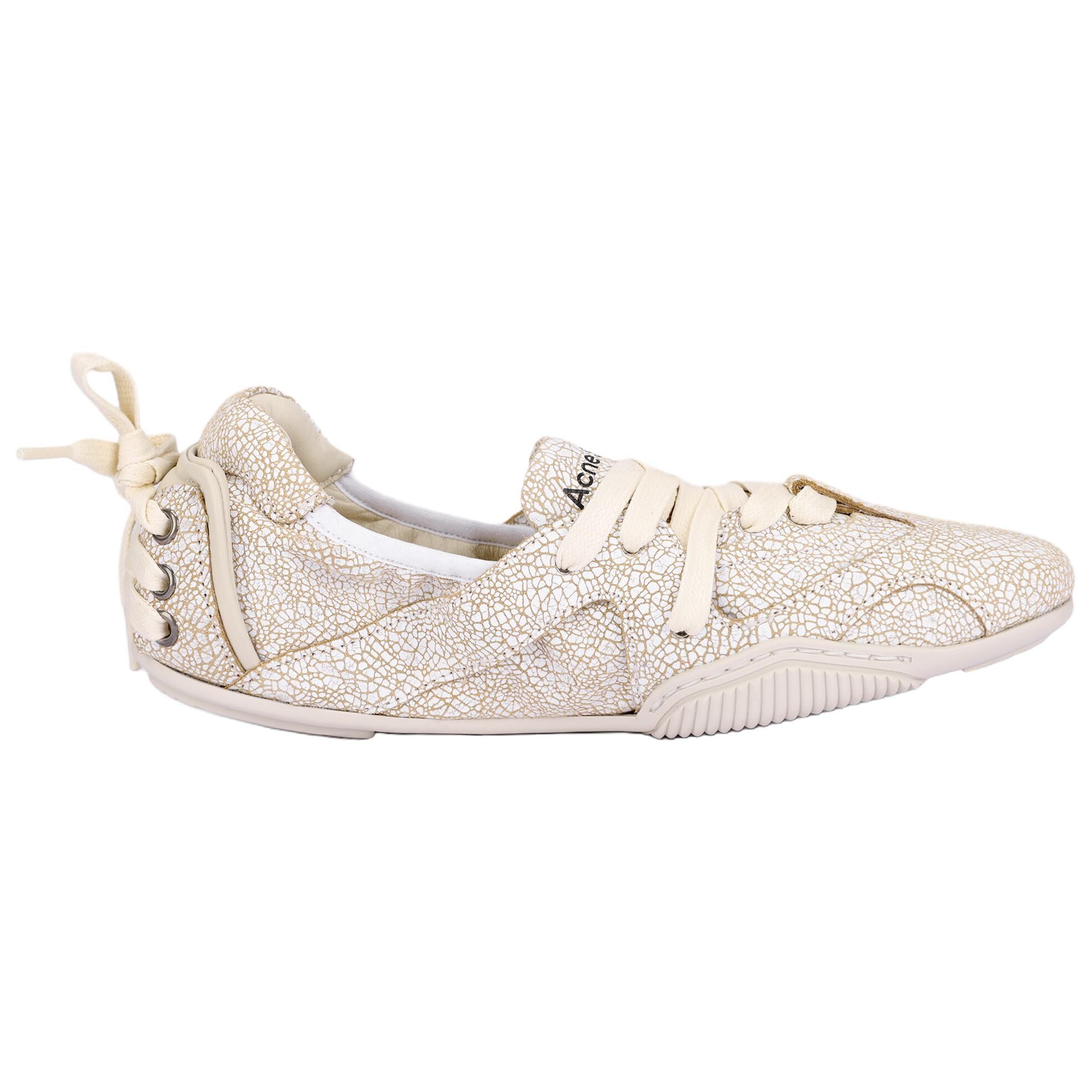【代購】Acne Studios Casual Ballet Shoes 0.5cm Women's White AD0779-AEG