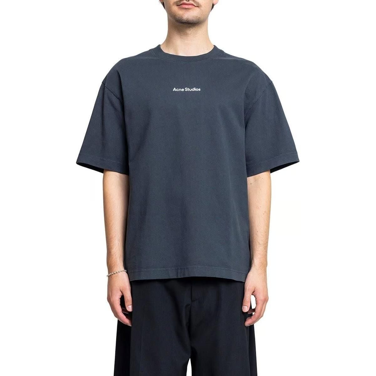 【代購】Acne Studios T Shirt Men's Marine Blue FN-UX-TSHI000051