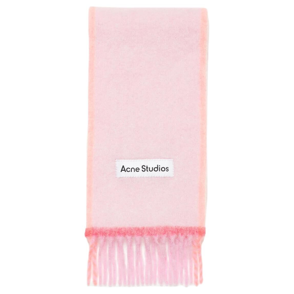 【代購】Acne Studios Logo Patch Fringed Edge Scarf CA0290-415
