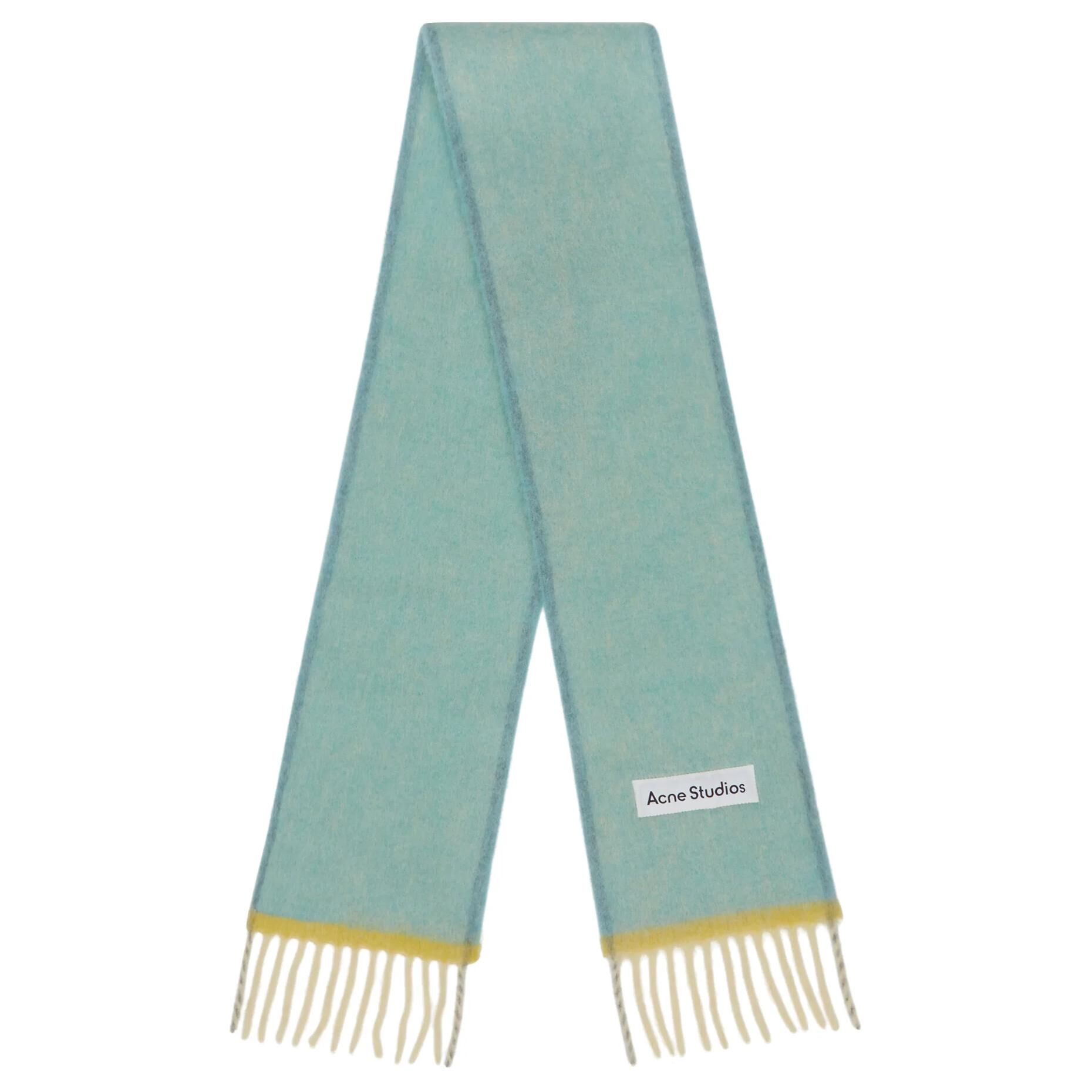 【代購】Acne Studios Logo Patch Fringed Edge Scarf CA0290228