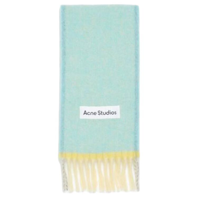 【代購】Acne Studios Logo Patch Fringed Edge Scarf CA0290228