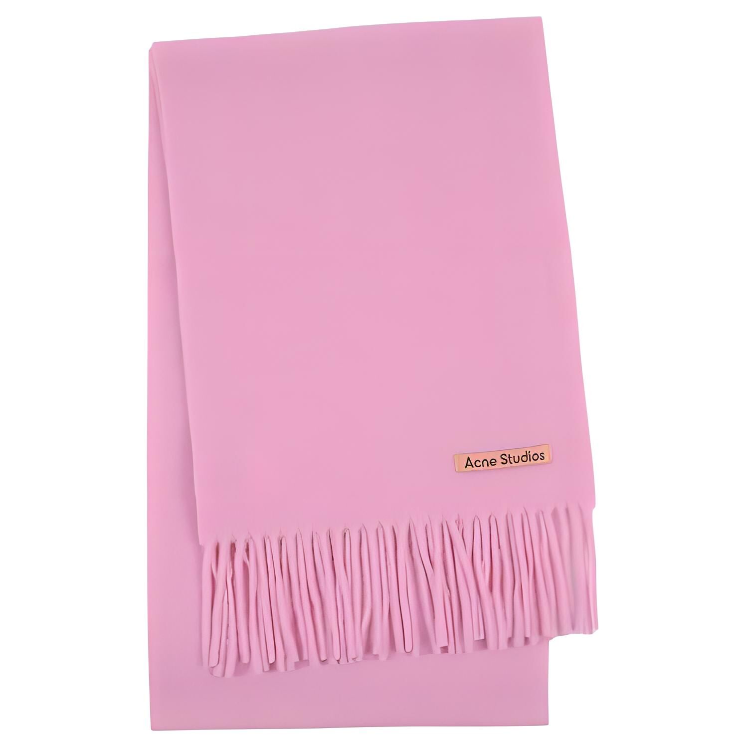 【代購】Acne Studios Wool Knit Scarves Unisex Cotton Candy Pink CA0218DJS