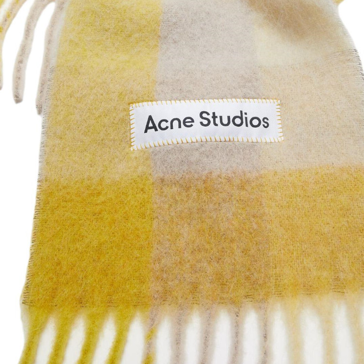 【代購】Acne Studios Checked Fringed-Edge Scarf CA0084-CQX