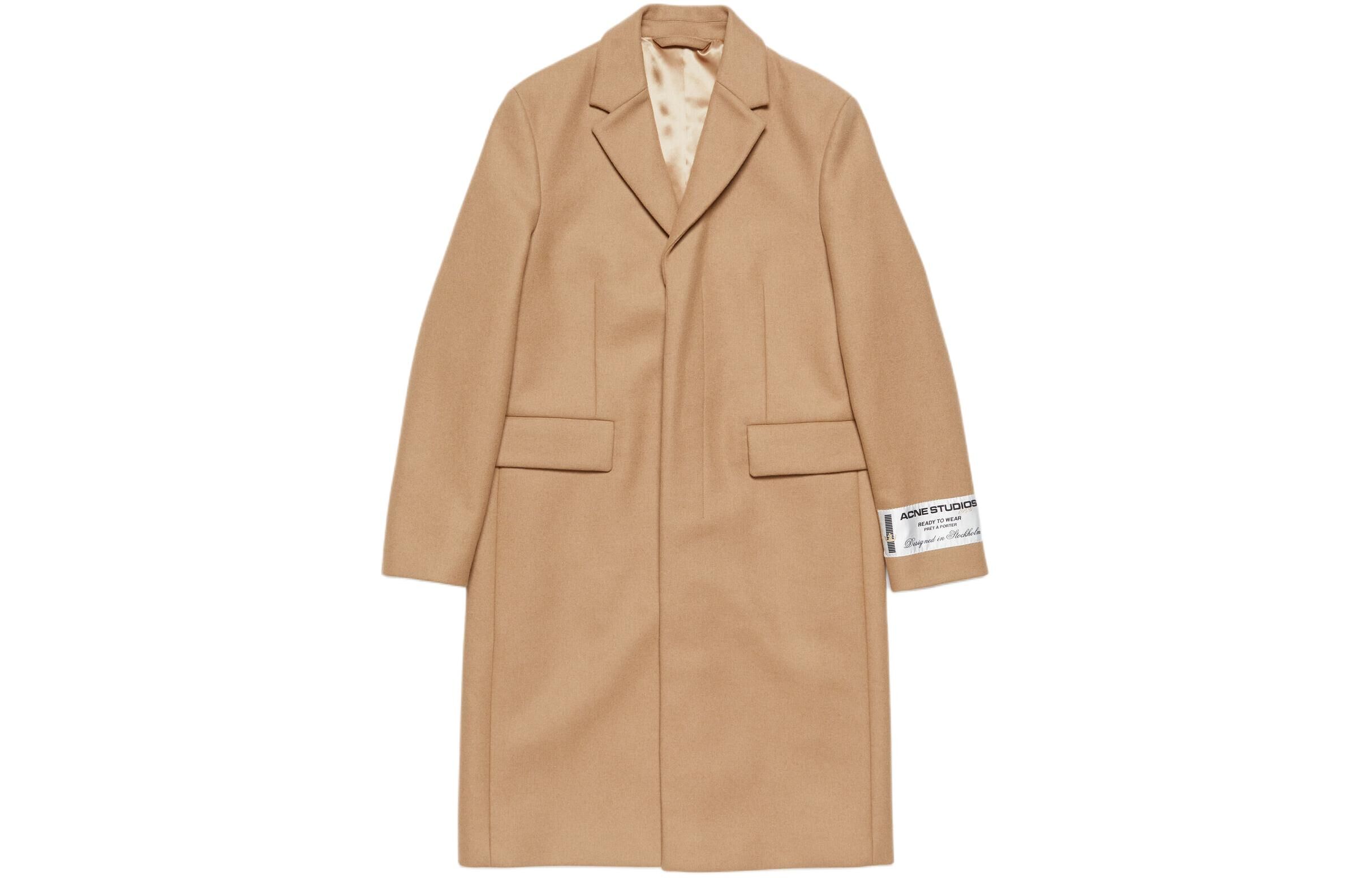 【代購】Acne Studios single-breasted wool blend coat B90730-DFJ