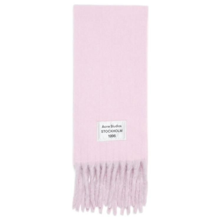 【代購】Acne Studios Logo Patch Fringed Scarf CA0343-AN4
