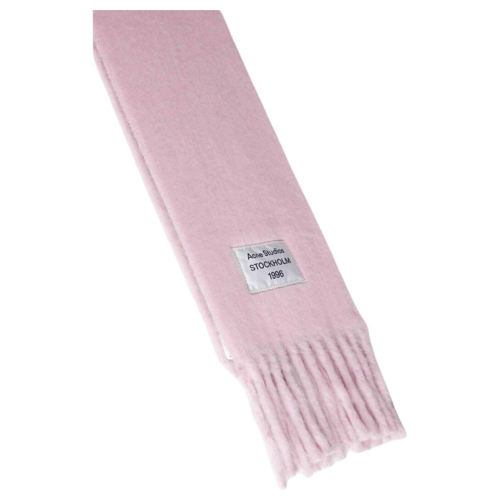 【代購】Acne Studios Logo Patch Fringed Scarf CA0343-AN4