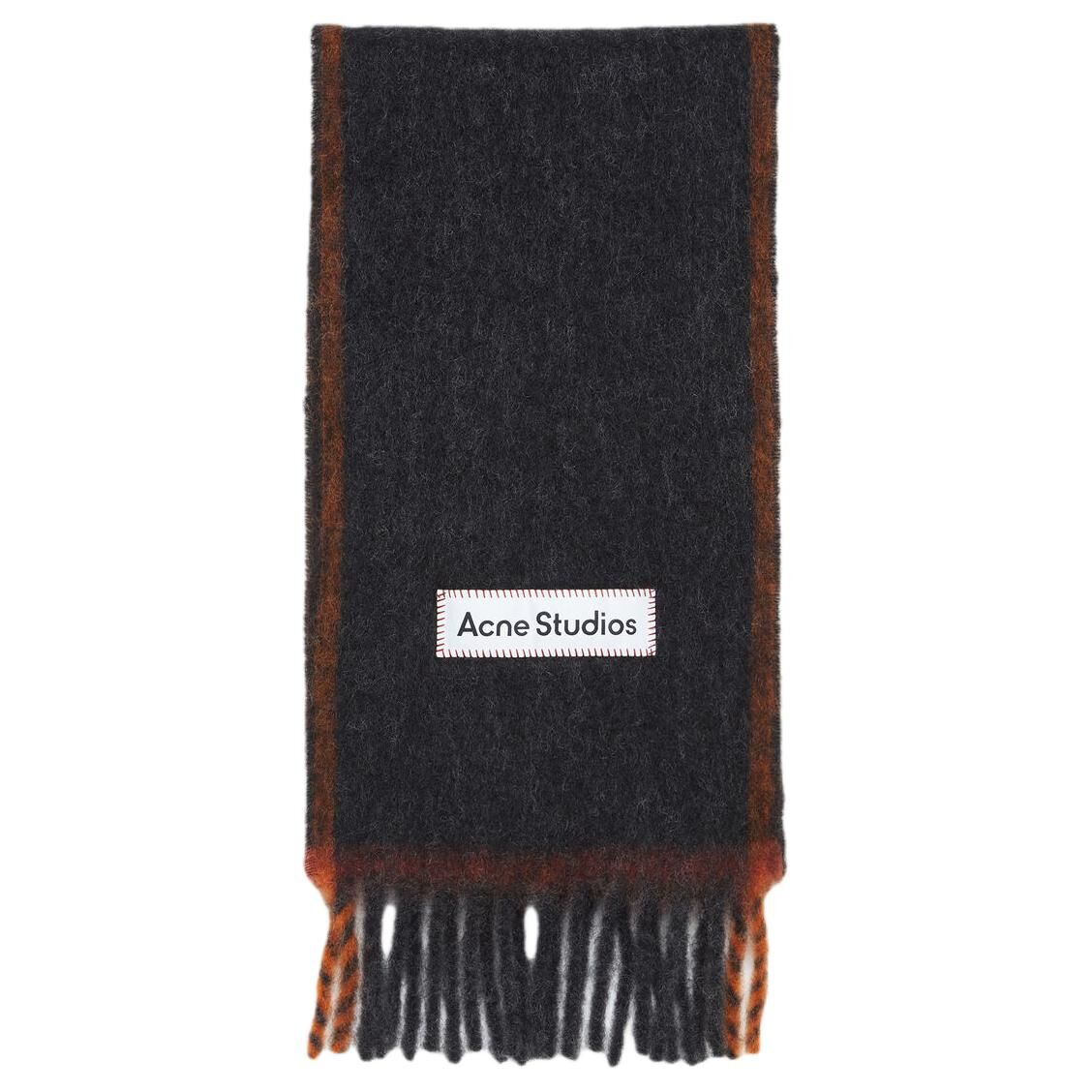 【代購】Acne Studios Logo Patch Fringed Edge Scarf CA0290-900