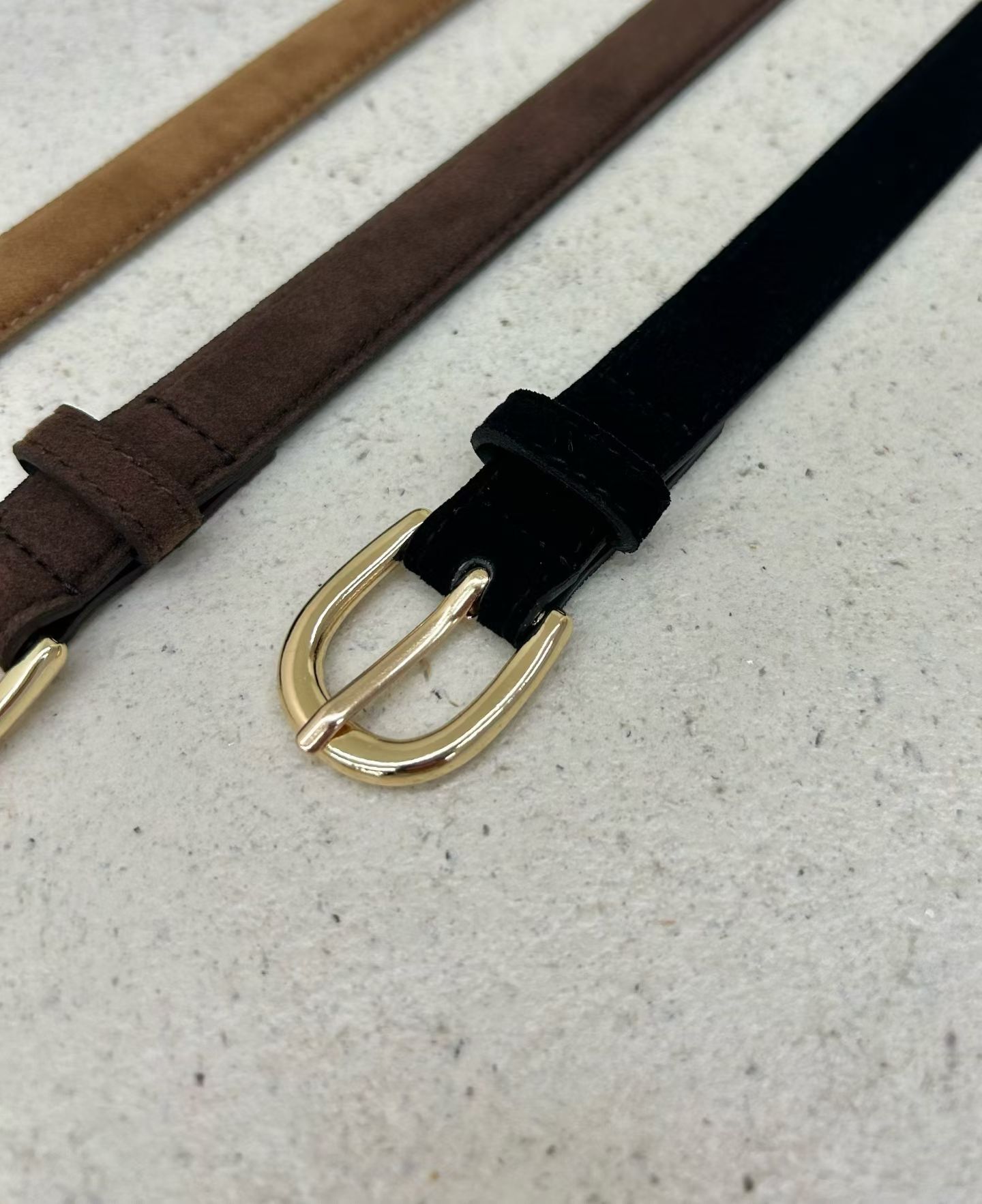 WW26114 suede half belt