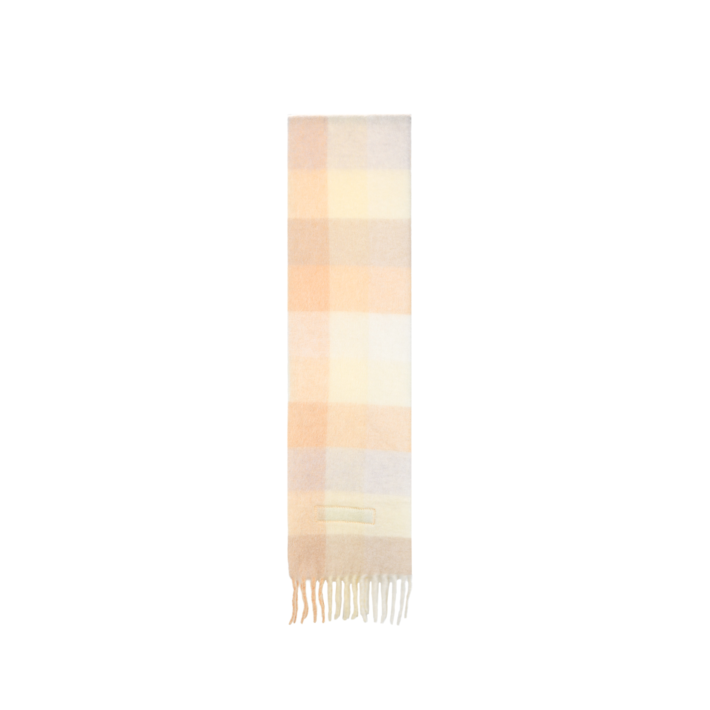 【代購】Acne Studios Alpaca Knit Scarves Unisex Peach/White/Beige CA0084-DS8