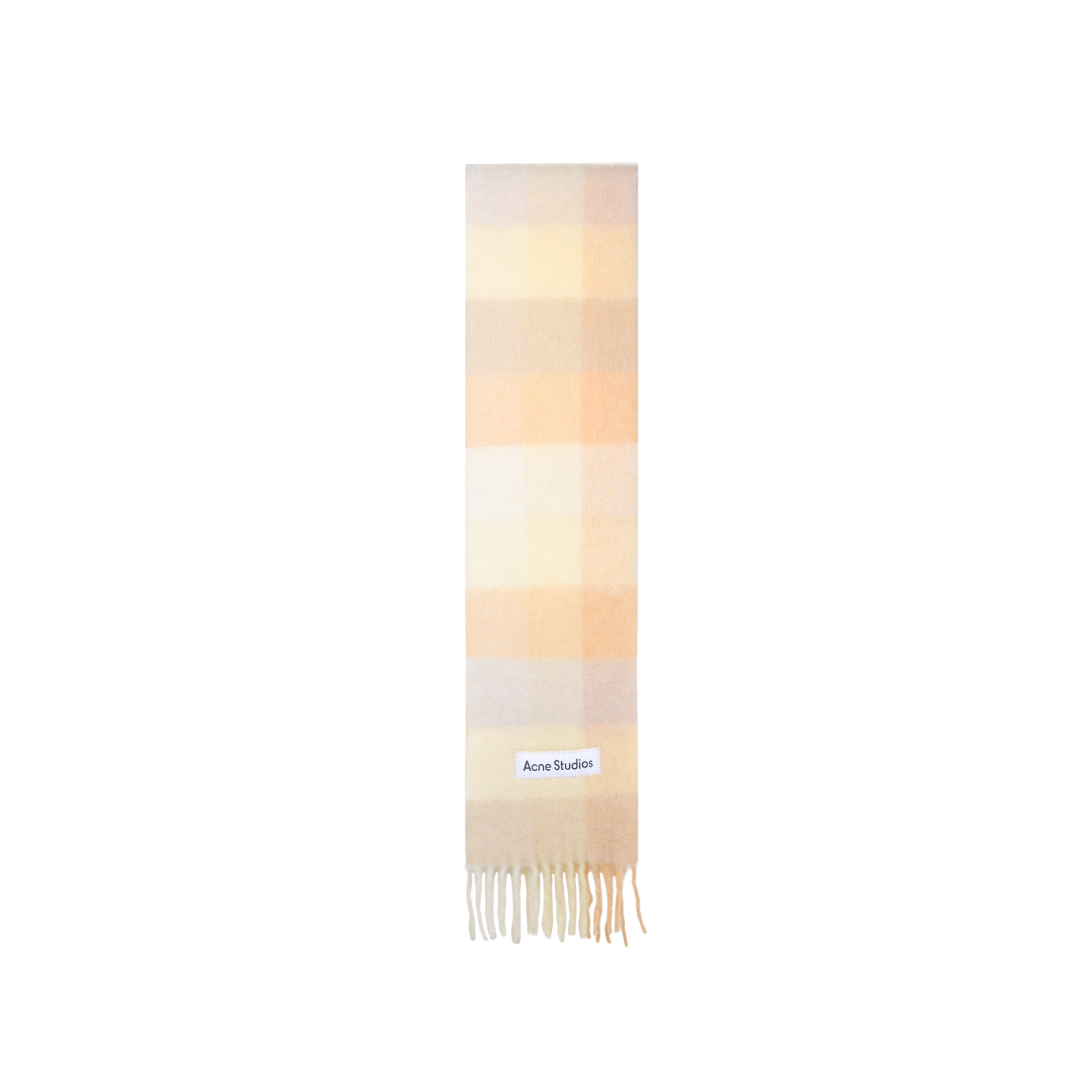 【代購】Acne Studios Alpaca Knit Scarves Unisex Peach/White/Beige CA0084-DS8