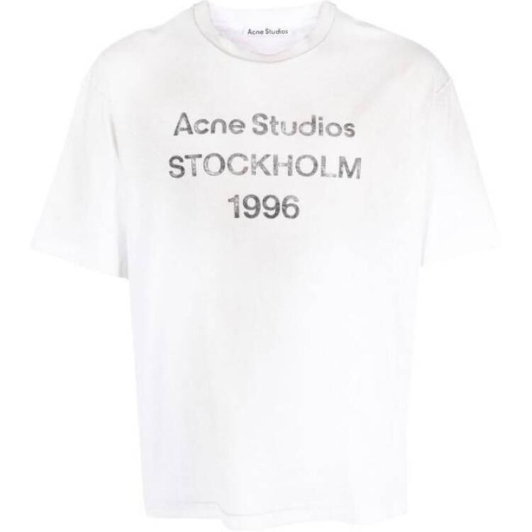 【代購】Acne Studios Logo print T shirt CL0196DU-WHI