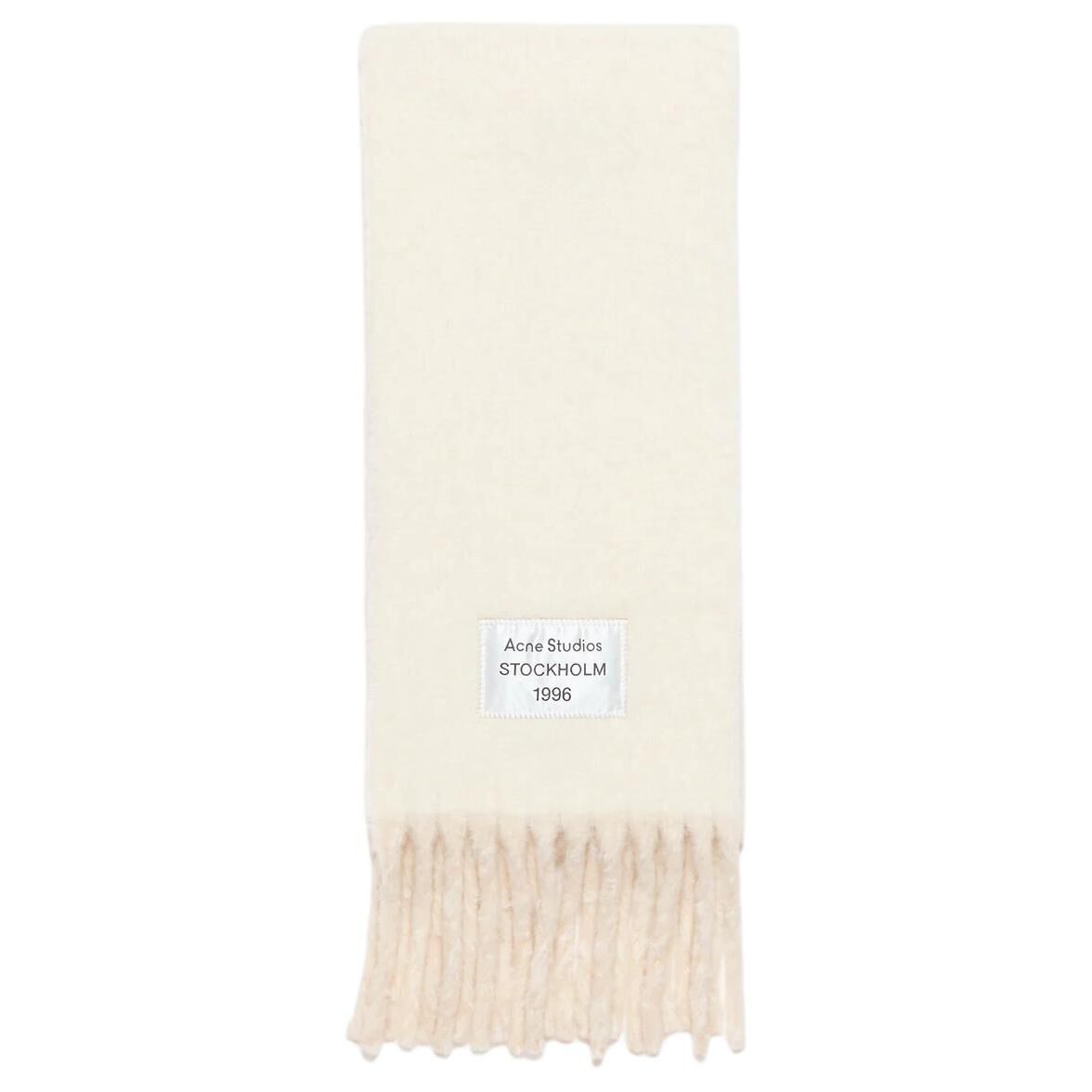 【代購】Acne Studios Logo Patch Fringed Scarf CA0343-AYS