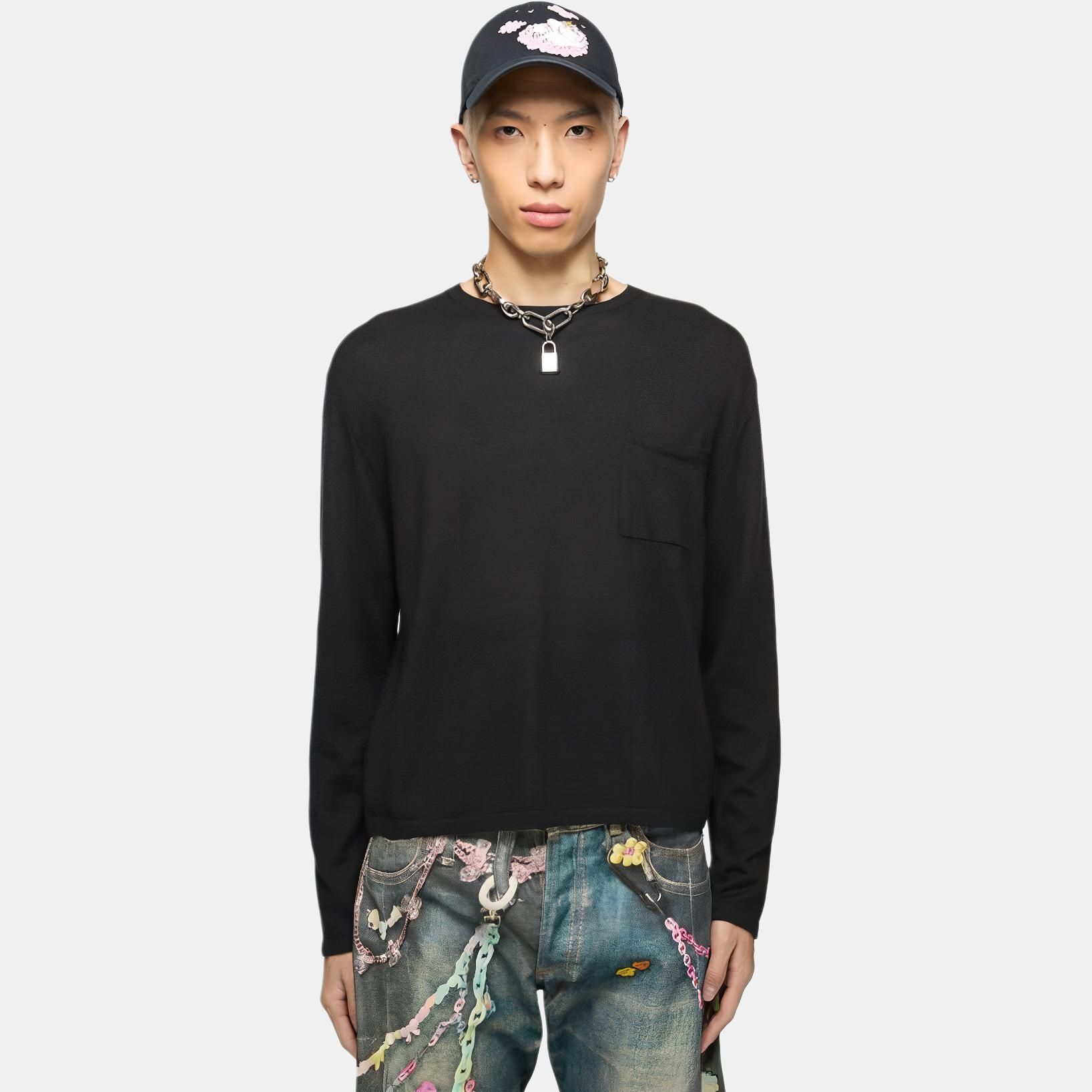 【代購】Acne Studios Cashmere Sweater Men's Black B60354-900