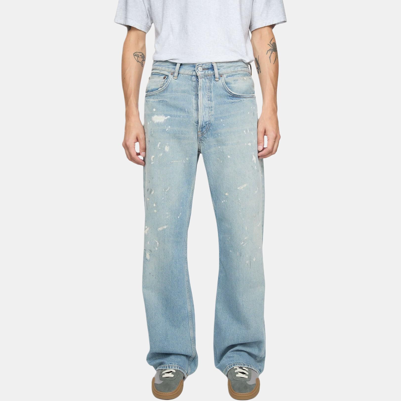 【代購】Acne Studios 2021M Regular Fit Distressed Jeans B00389-228
