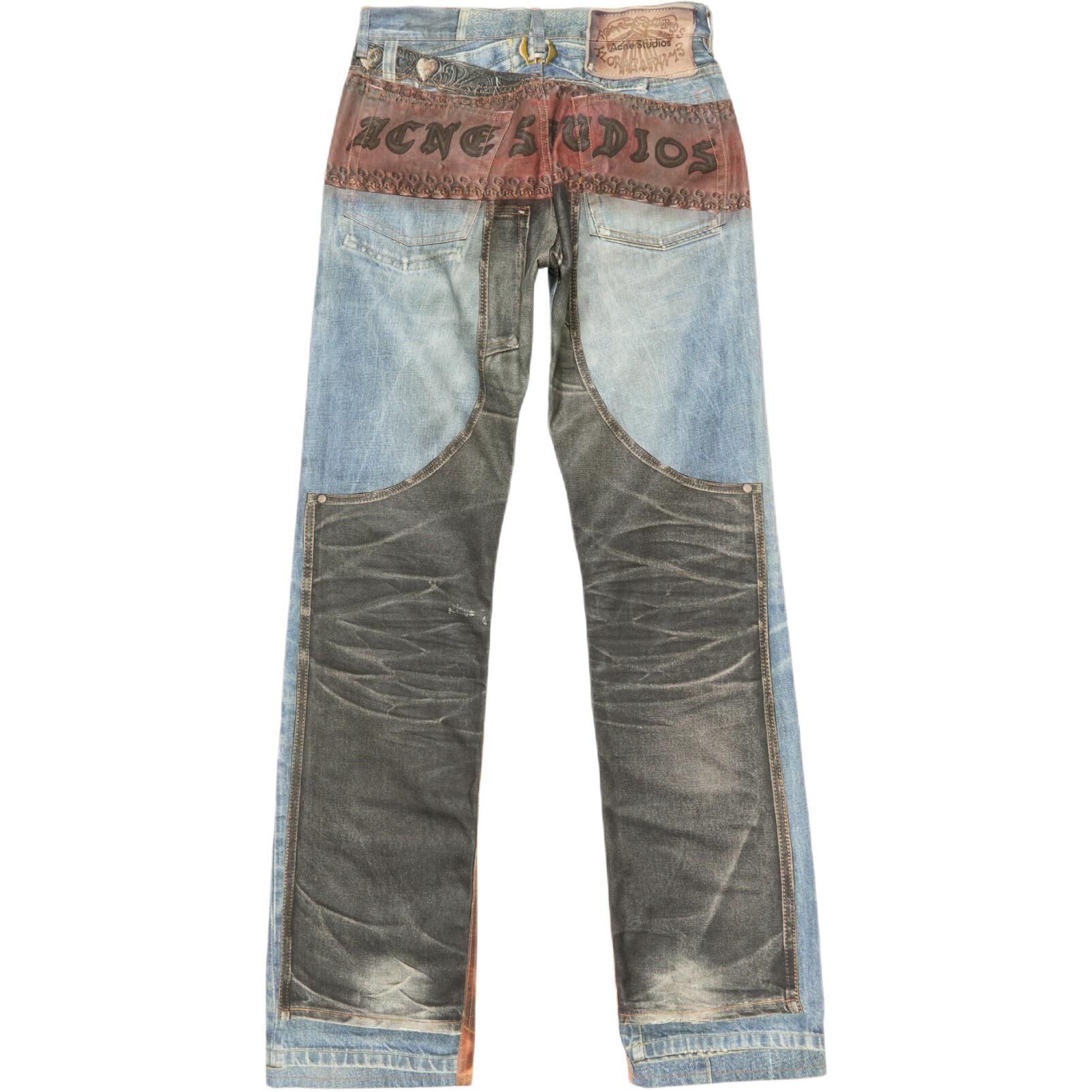 【代購】Acne Studios Trompe Loeil Straight Leg Jeans BK0704-AIL