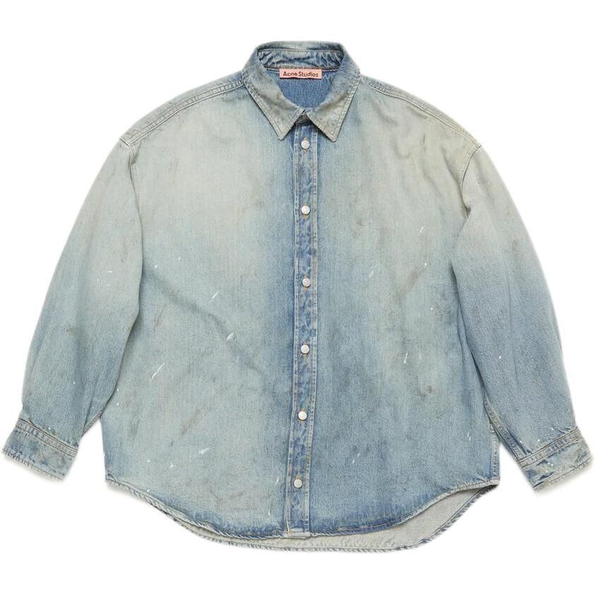 【代購】Acne Studios Distressed Denim Shirt CB0103-228