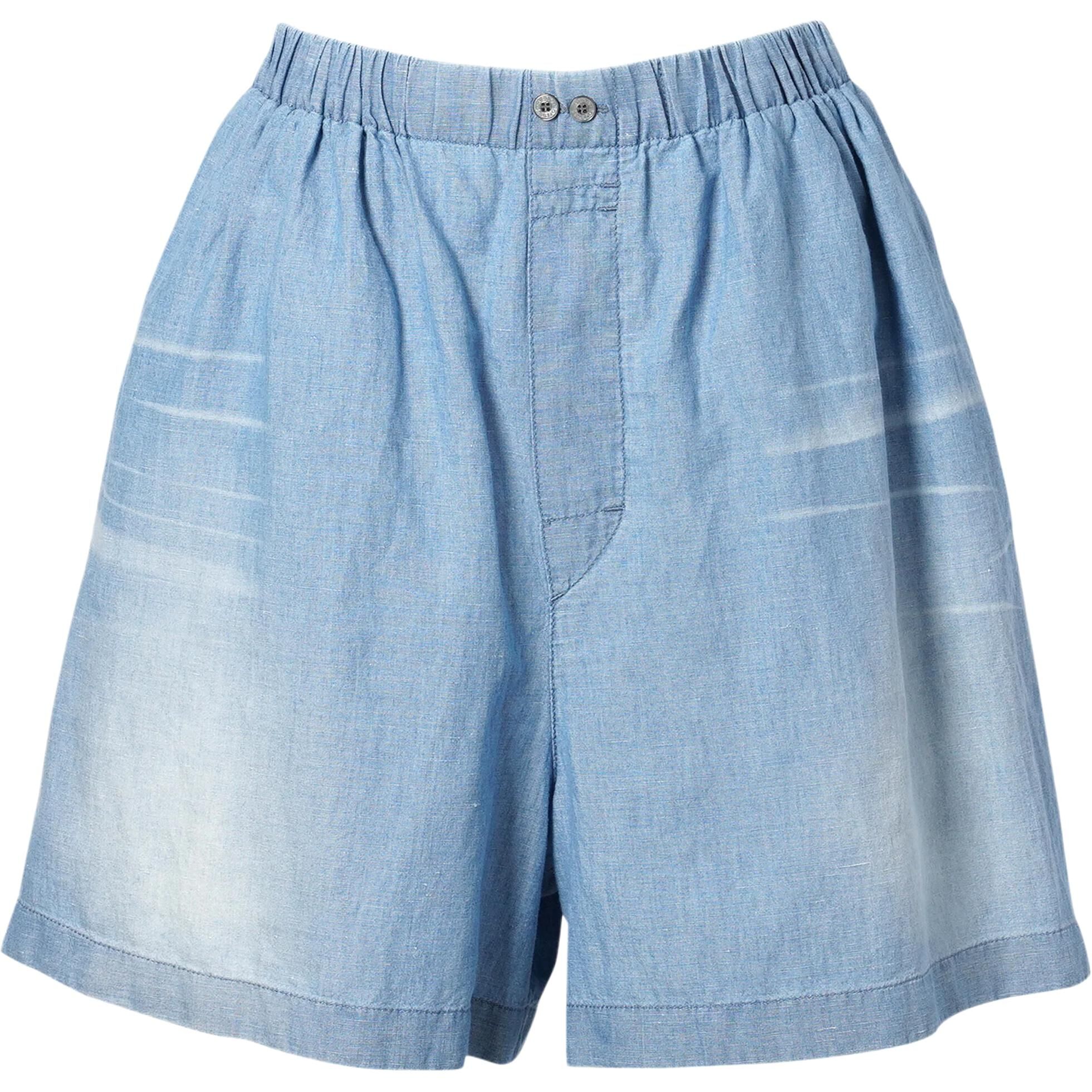 【代購】Acne Studios Logo Printed Denim Shorts BE0183-AUZ