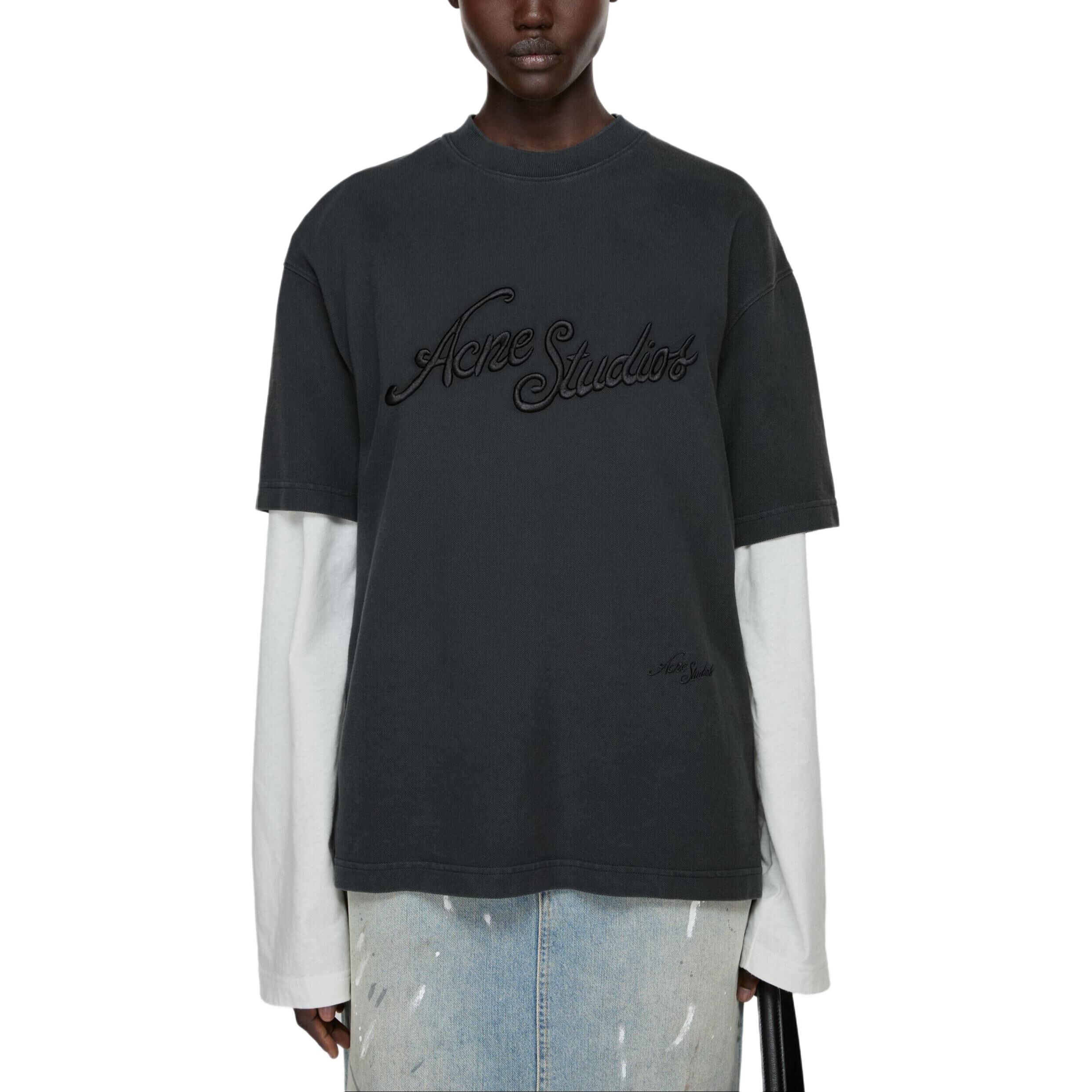 【代購】Acne Studios embroidered T-shirt CL0345-BM0