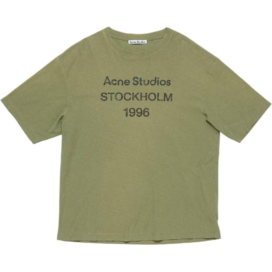 【代購】Acne Studios Logo Printed Crewneck T-Shirt CL0196