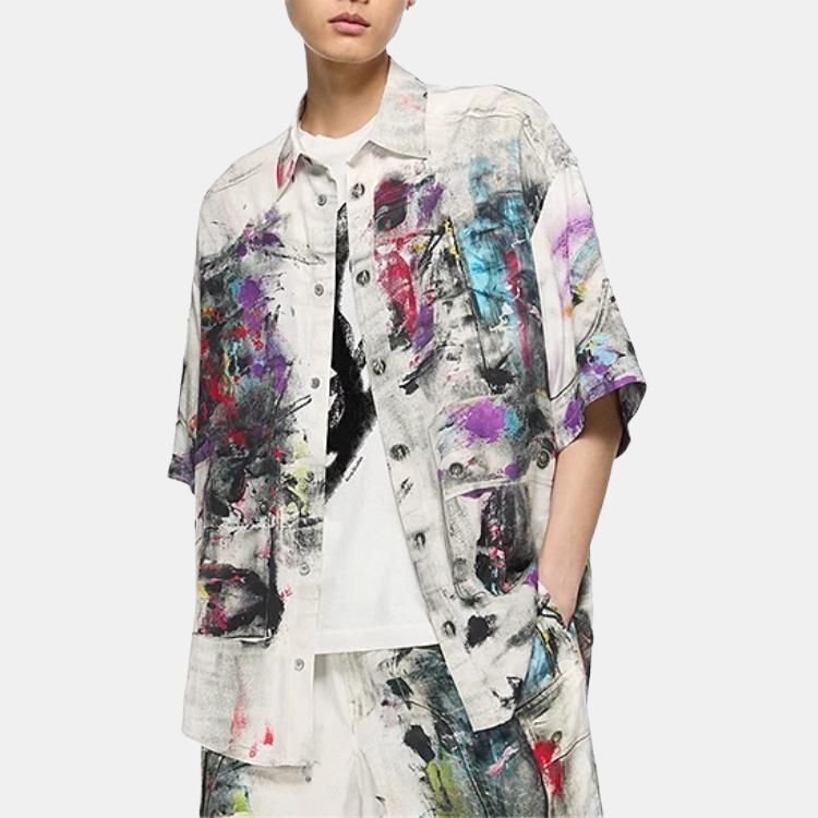 【代購】Acne Studios Printed Button-Down Shirt BB0654-BHO