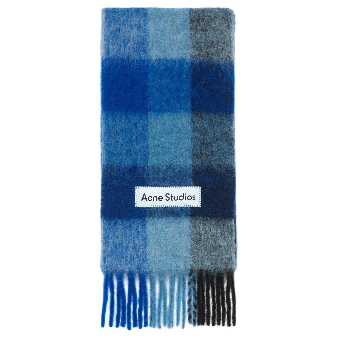 【代購】Acne Studios check-pattern fringed scarf CA0084-DUB