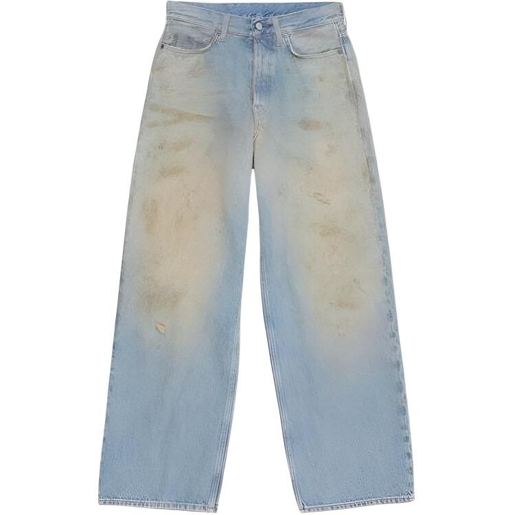 【代購】Acne Studios Jeans Unisex Medium Blue Moderate Wide Leg Pants C00101-863