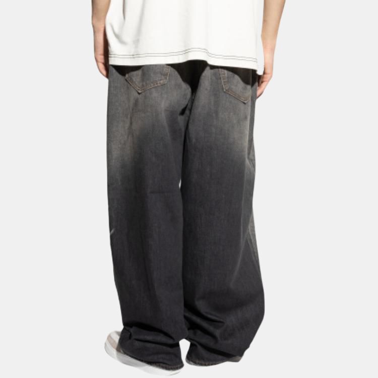 【代購】Acne Studios Jeans Unisex Black Moderate Straight Fit Pants C00089-900