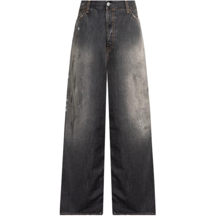 【代購】Acne Studios Jeans Unisex Black Moderate Straight Fit Pants C00089-900