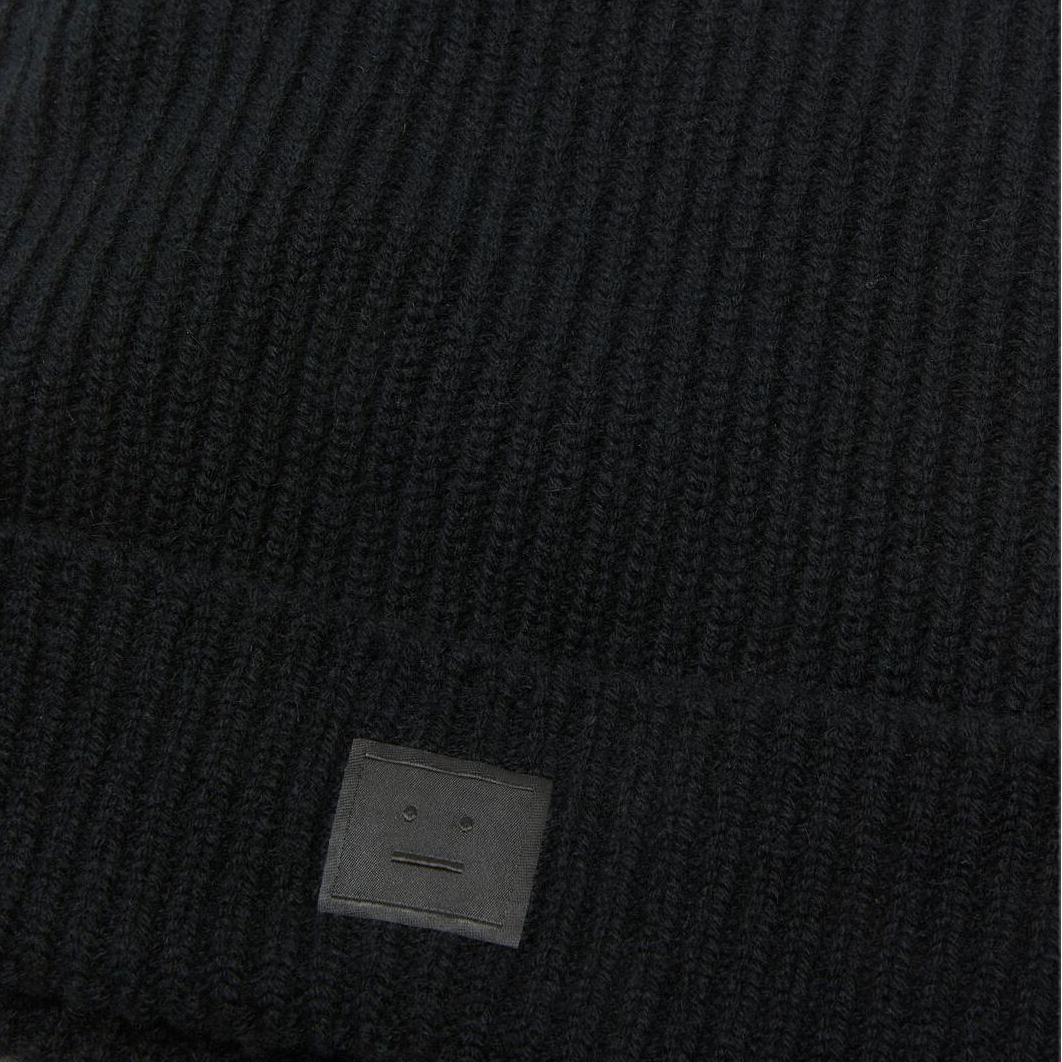 【代購】Acne Studios Wool Beanies Unisex Black C40426-900