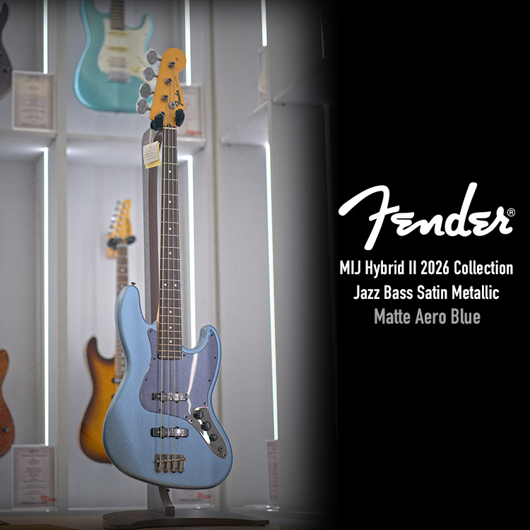 Fender MIJ Hybrid II 2026 Jazz Bass Satin Metallic MAB 電貝斯