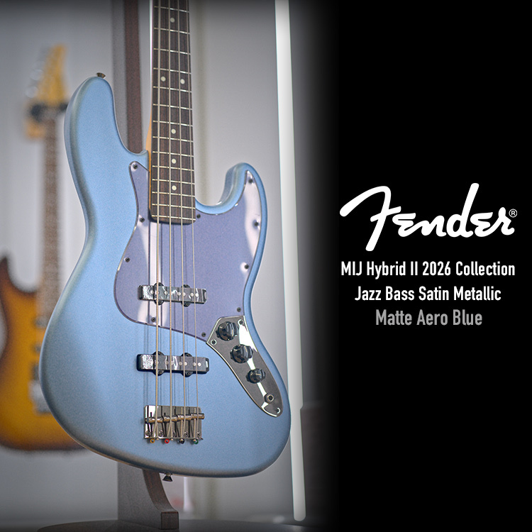 Fender MIJ Hybrid II 2026 Jazz Bass Satin Metallic MAB 電貝斯