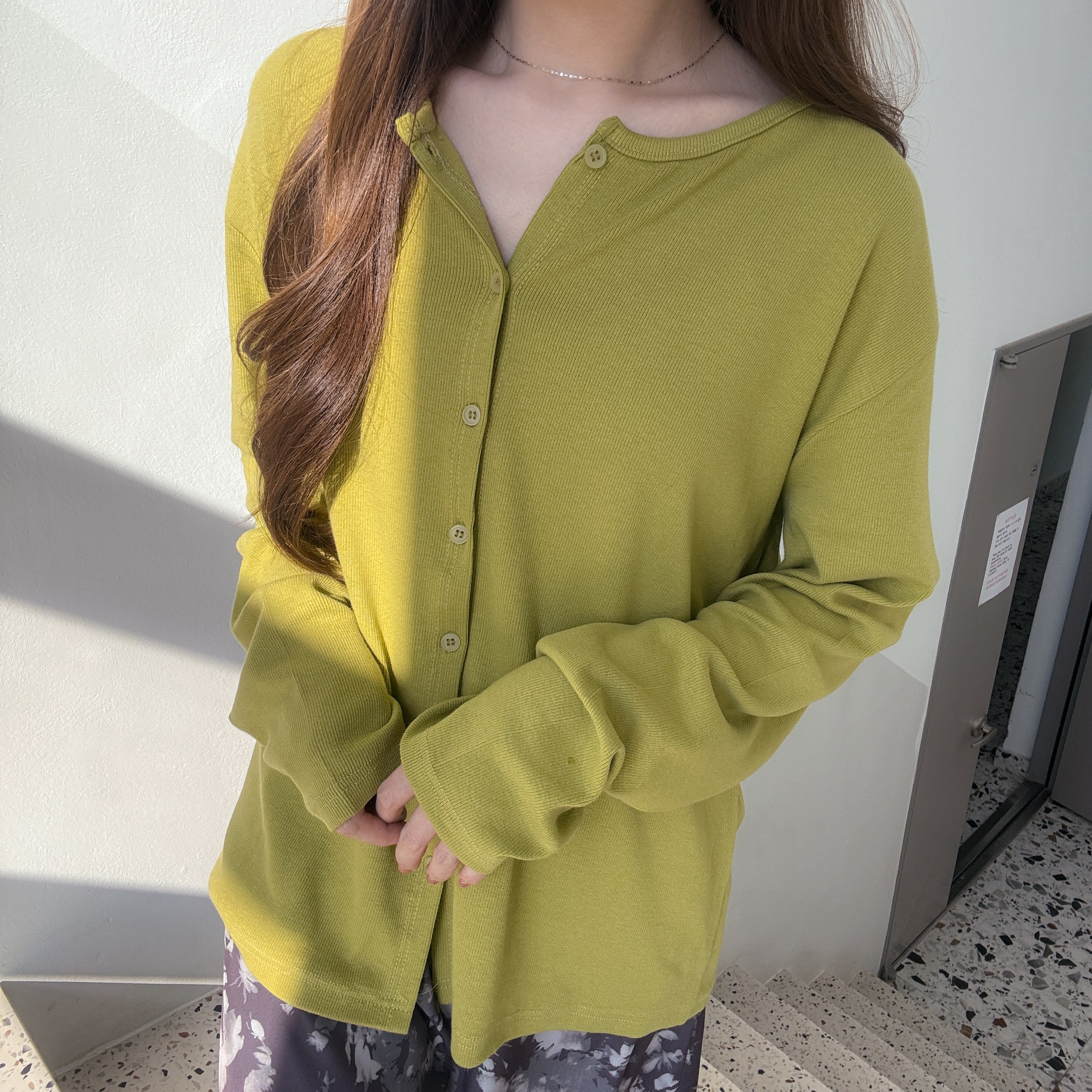 簡約棉質開衫
