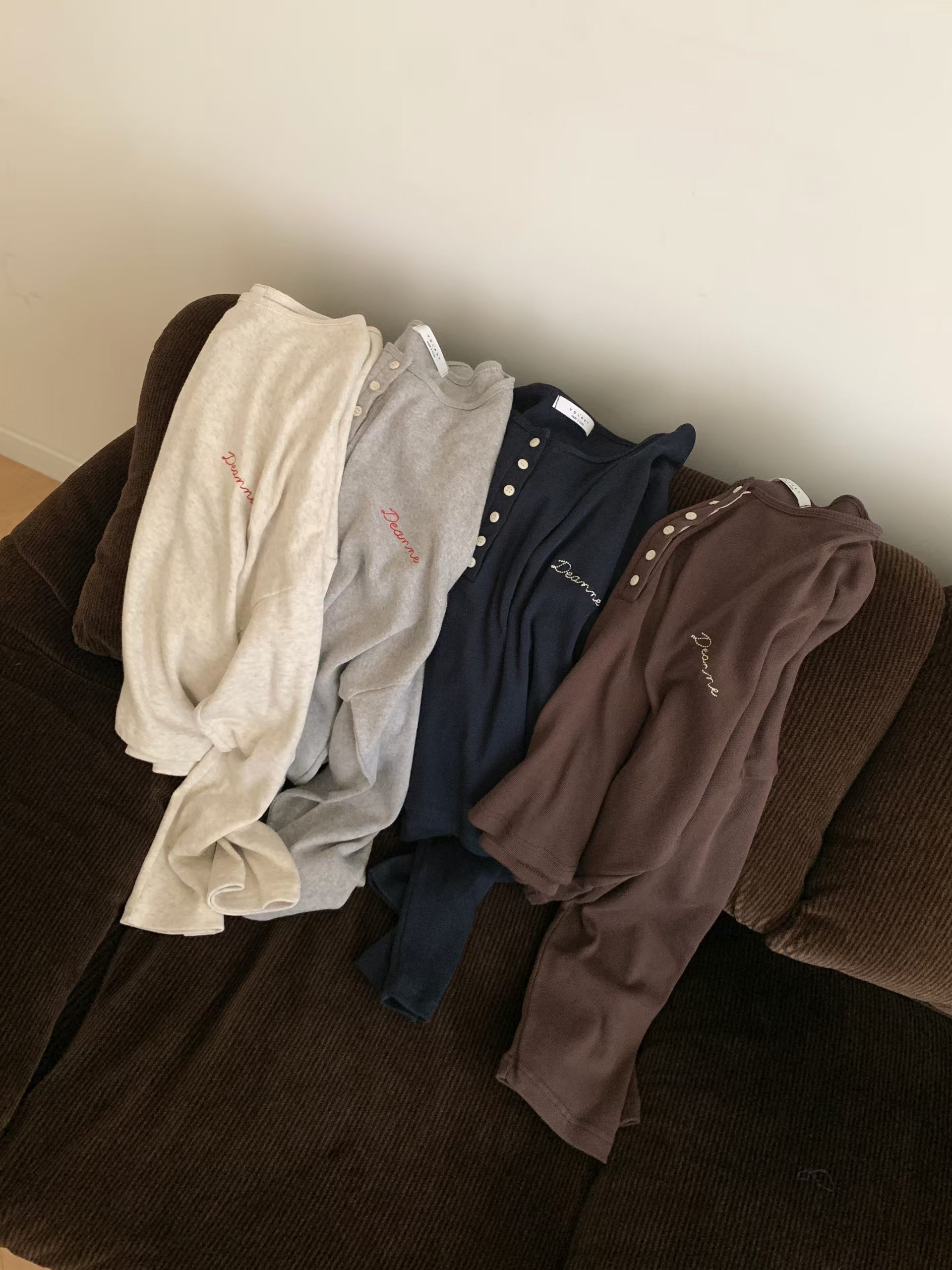 WW26120 Deanne Button Tee