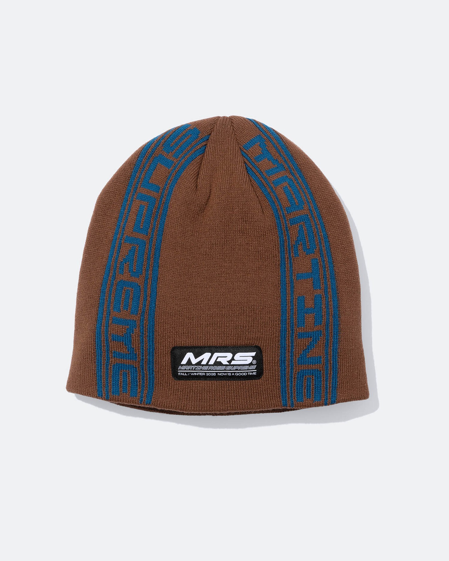 SUPREME X MARTINE ROSE JACQUARD BEANIE (黑色/紅色/棕色) 毛帽