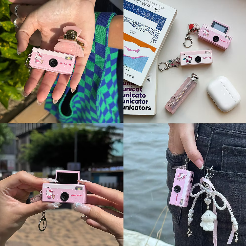 少量現貨丨Yashica x Hello Kitty Funtastic 迷你鎖匙扣相機仔 2.0 Cherries丨Polka Dot Edition