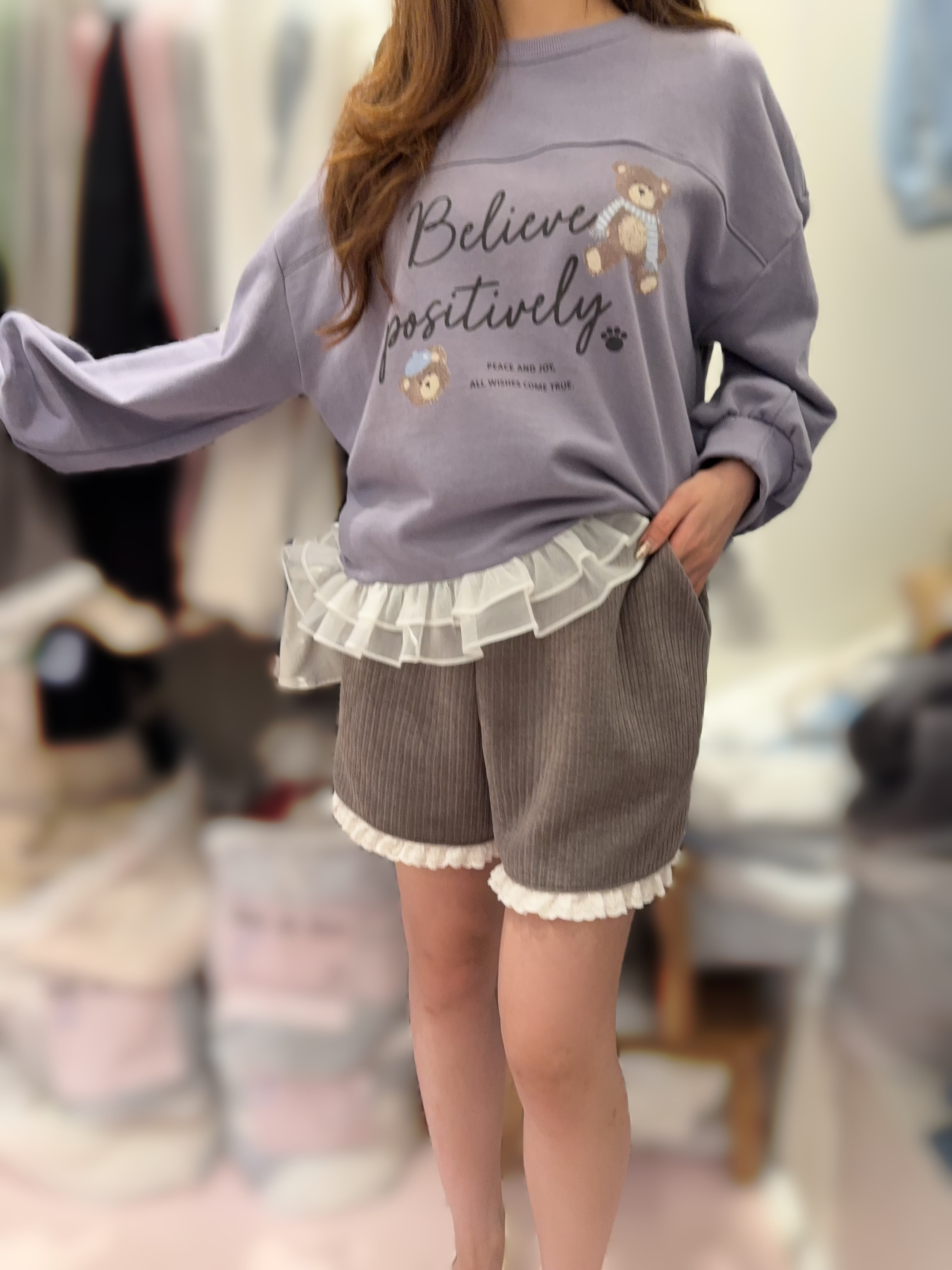 BE35  下身 條紋短褲  腰26-38 HIP46   長15 $459