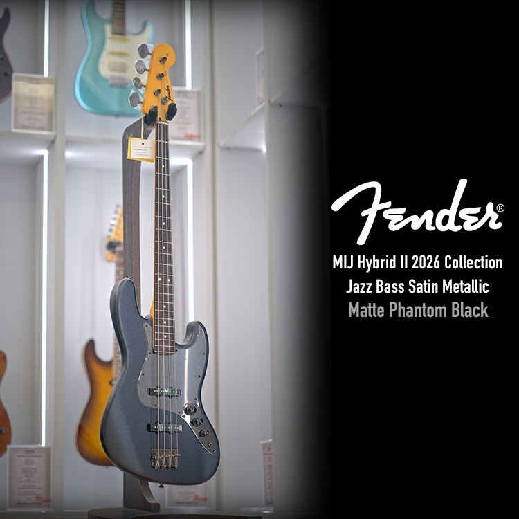 Fender MIJ Hybrid II 2026 Jazz Bass Satin Metallic MPB