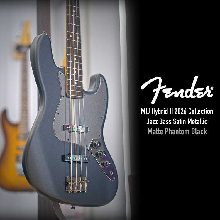 Fender MIJ Hybrid II 2026 Jazz Bass Satin Metallic MPB