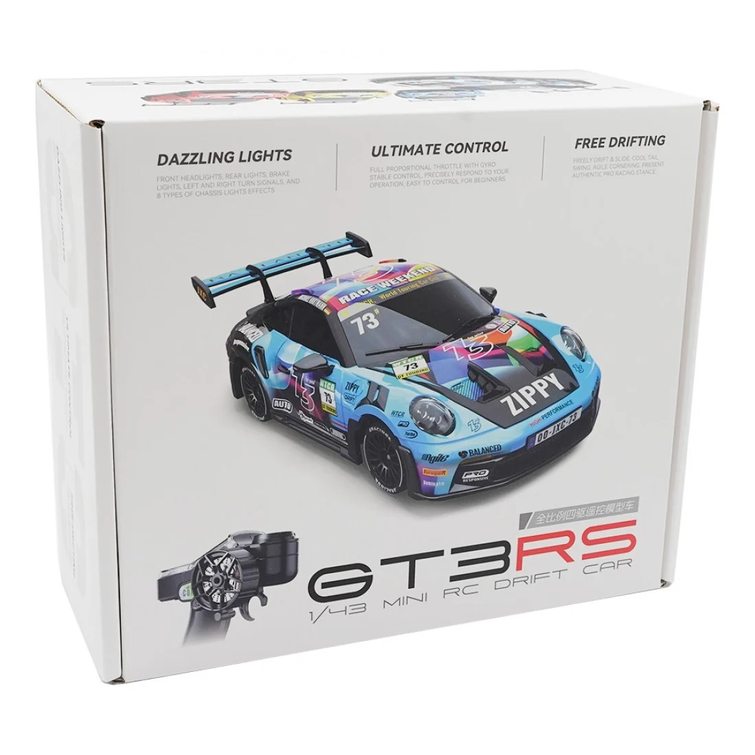 RC Toys JXC 1/43 Full Proportional Control 4WD Drift 藍色 Version RTR EP w/ 2.4GHz Radio