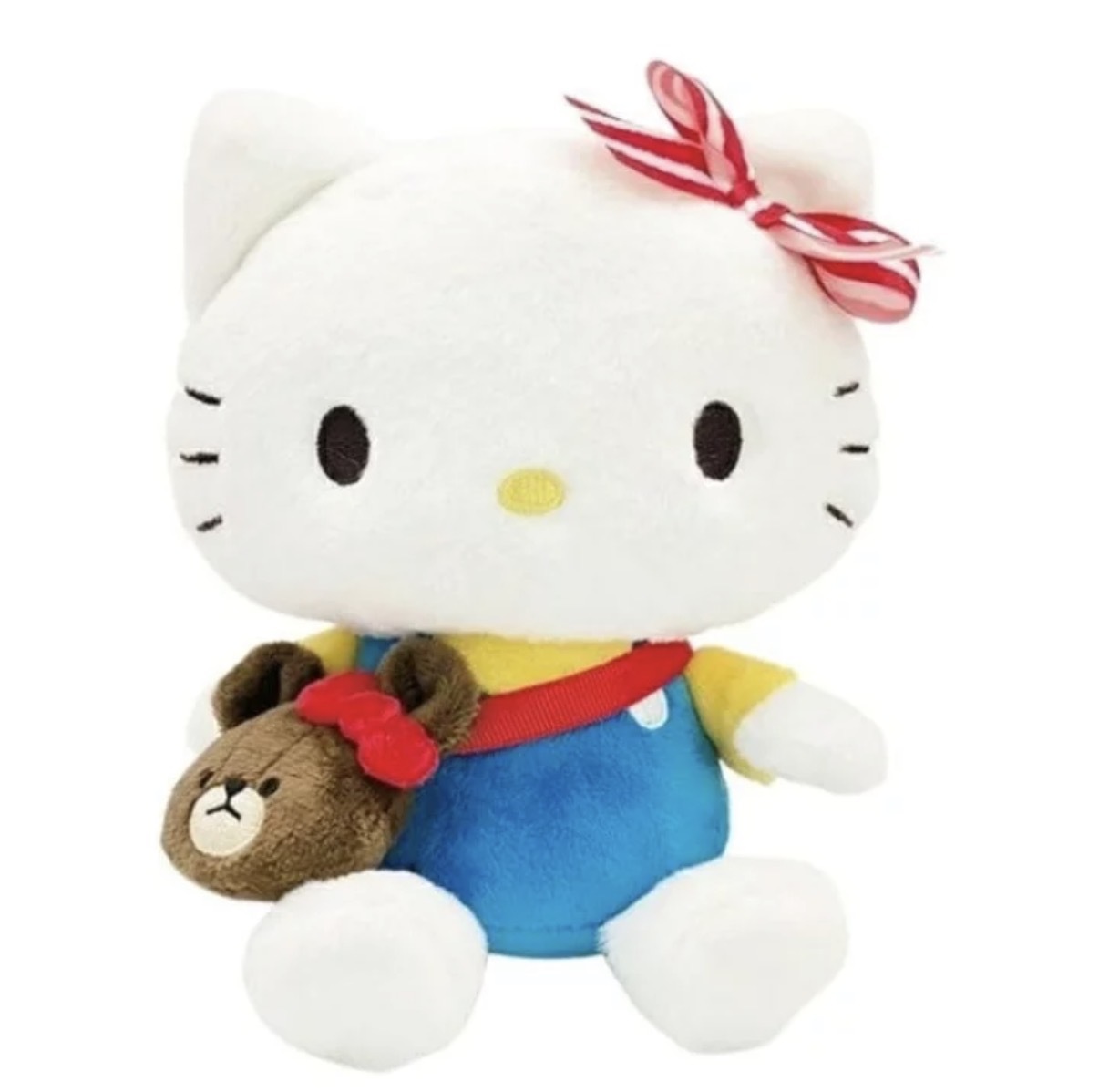 【賣完即止】JP Hello Kitty x School Bear 斜揹袋 超滑毛公仔 6181 TK261014