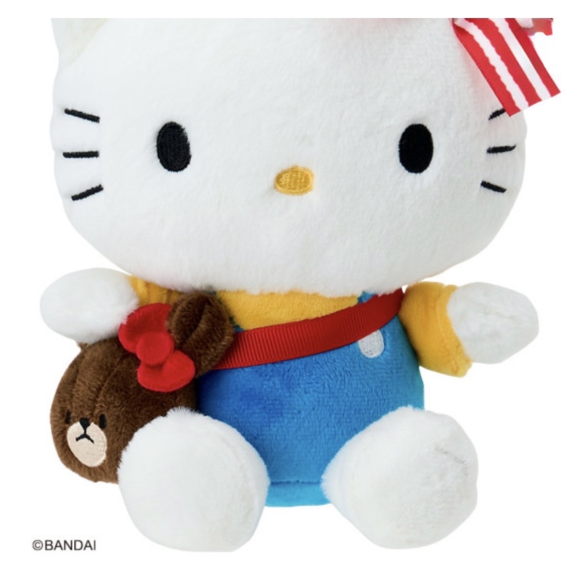 【賣完即止】JP Hello Kitty x School Bear 斜揹袋 超滑毛公仔 6181 TK261014
