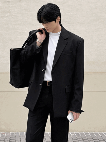 Back Slit Overfit Suit
