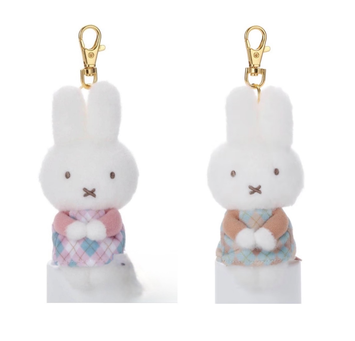 【最新發售】JP Miffy Check  菱格衫抱抱公仔吊飾 7322 7315 TK261014