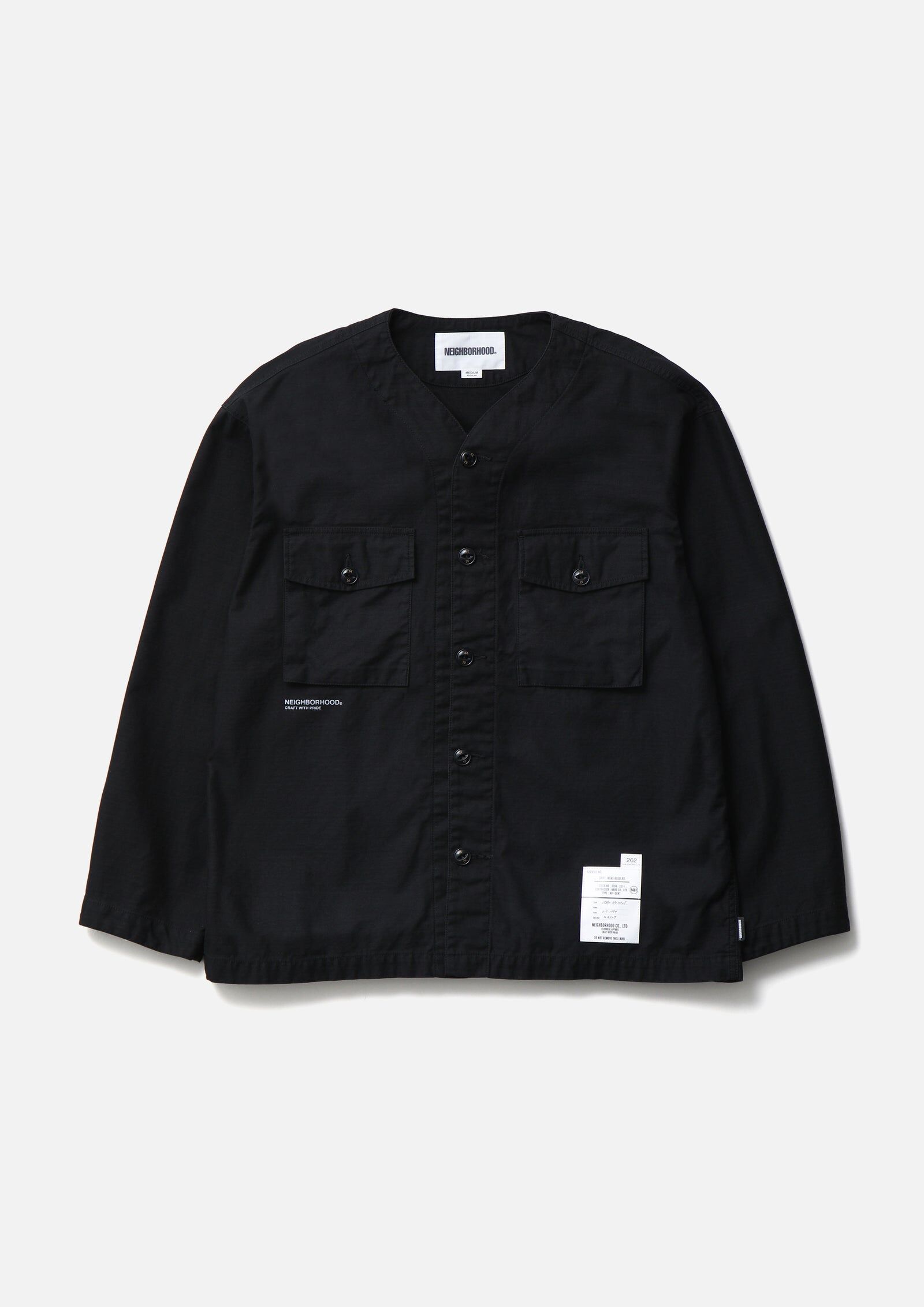 『代購商品』2026AW NEIGHBORHOOD NBHD NO COLLAR UTILITY SHIRT LS 襯衫 262AQNH-SHM06