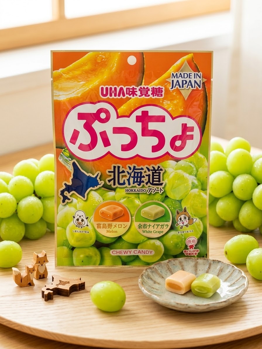 【北海道限定】JP 哈蜜瓜白提風味UHA味覺糖 67g 5138 TK261014