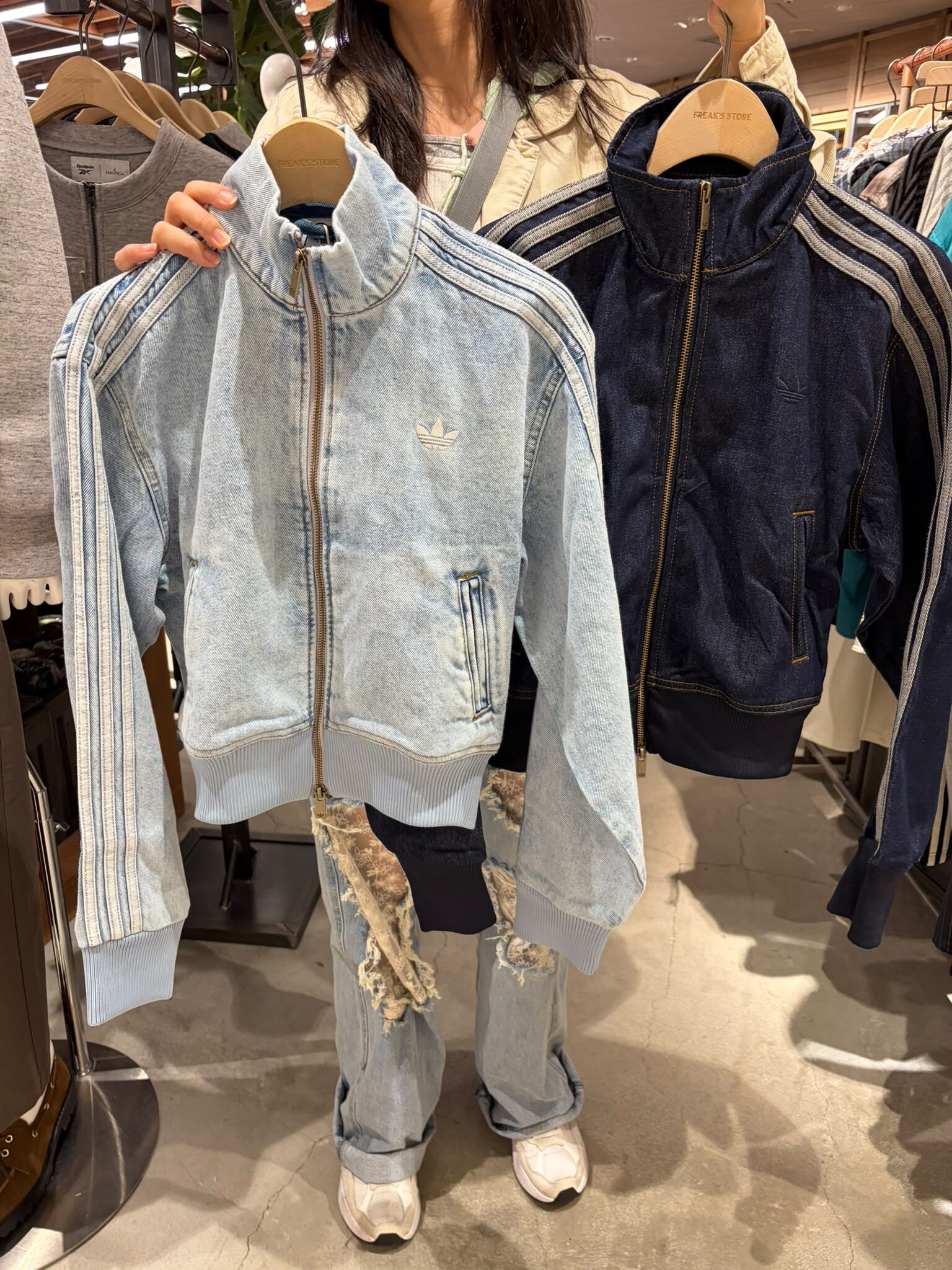 日版 ADIDAS Firebird 牛仔運動外套