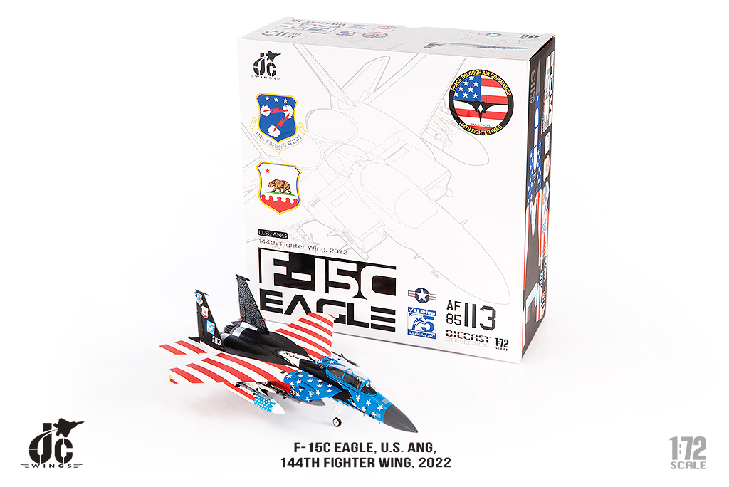 1/72 F-15C 鷹式戰鬥機，美國空軍國民警衛隊第144戰鬥機聯隊，2022年，85-0113