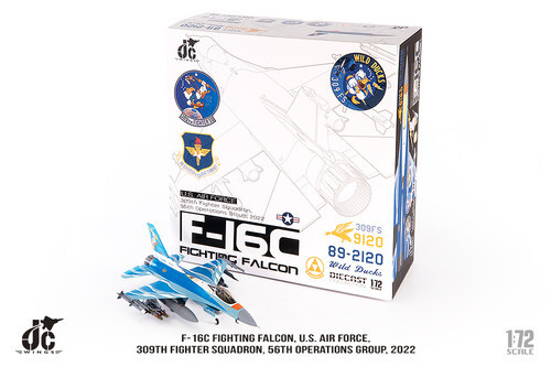 1/72 F-16C 戰隼戰鬥機，美國空軍第309戰鬥機中隊，2022年（89-2120）