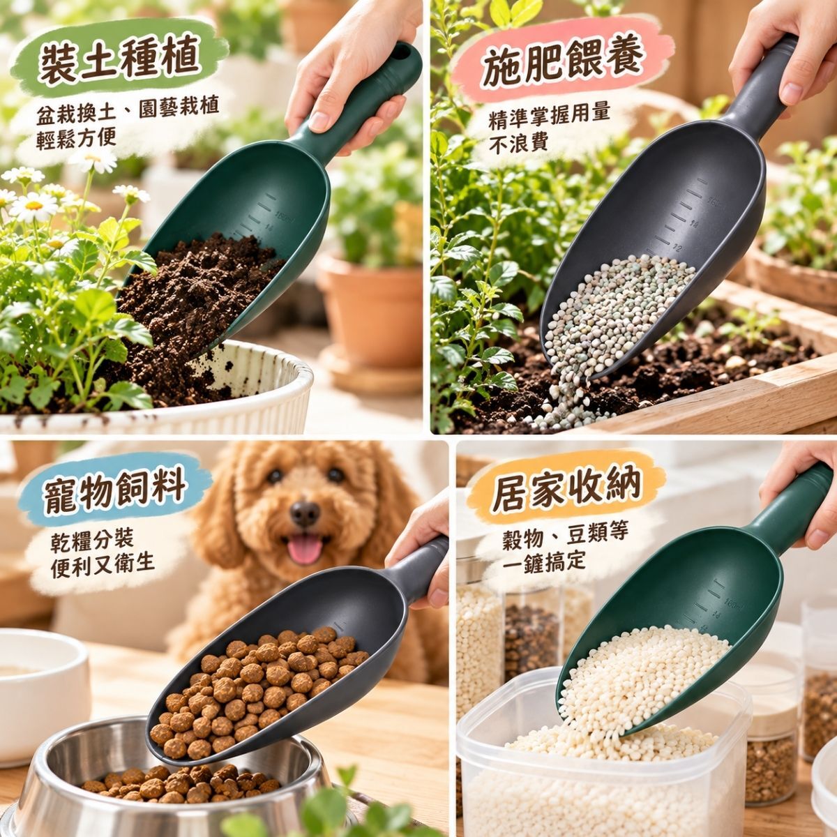 帶刻度多用途鏟｜塑膠鏟子 種花鏟 挖土鏟 施肥鏟 土壤鏟 飼料鏟 園藝工具【輕鬆購五金百貨】